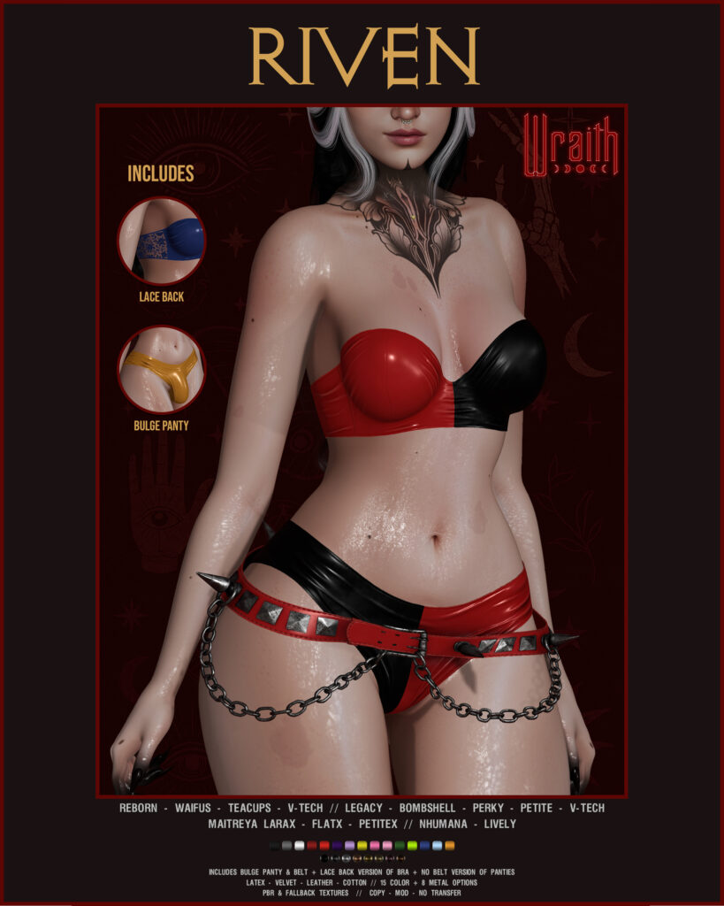 Model showcasing lingerie set design